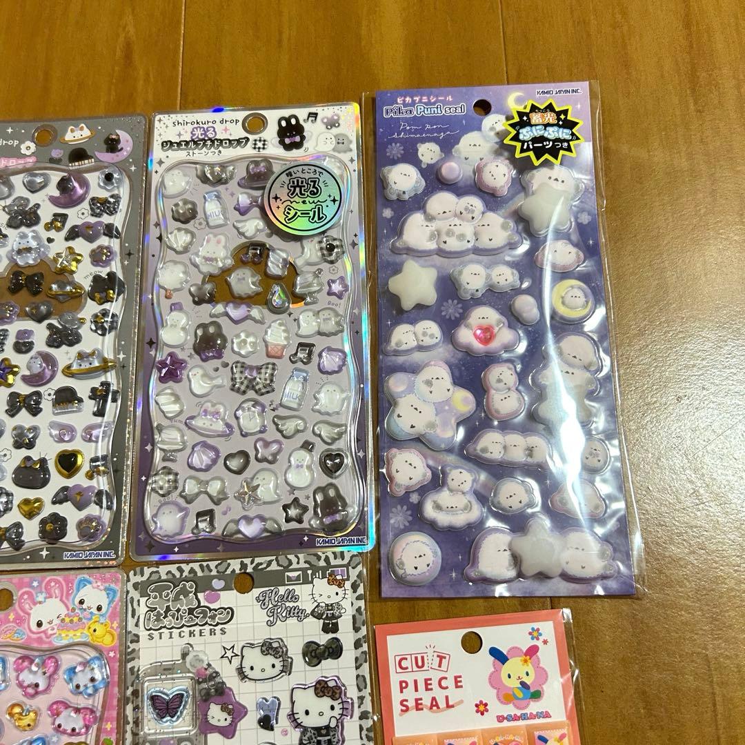 ボンボンドロップシール ジュエルプチドロップ　平成はっぴーフォン　おはじきシール