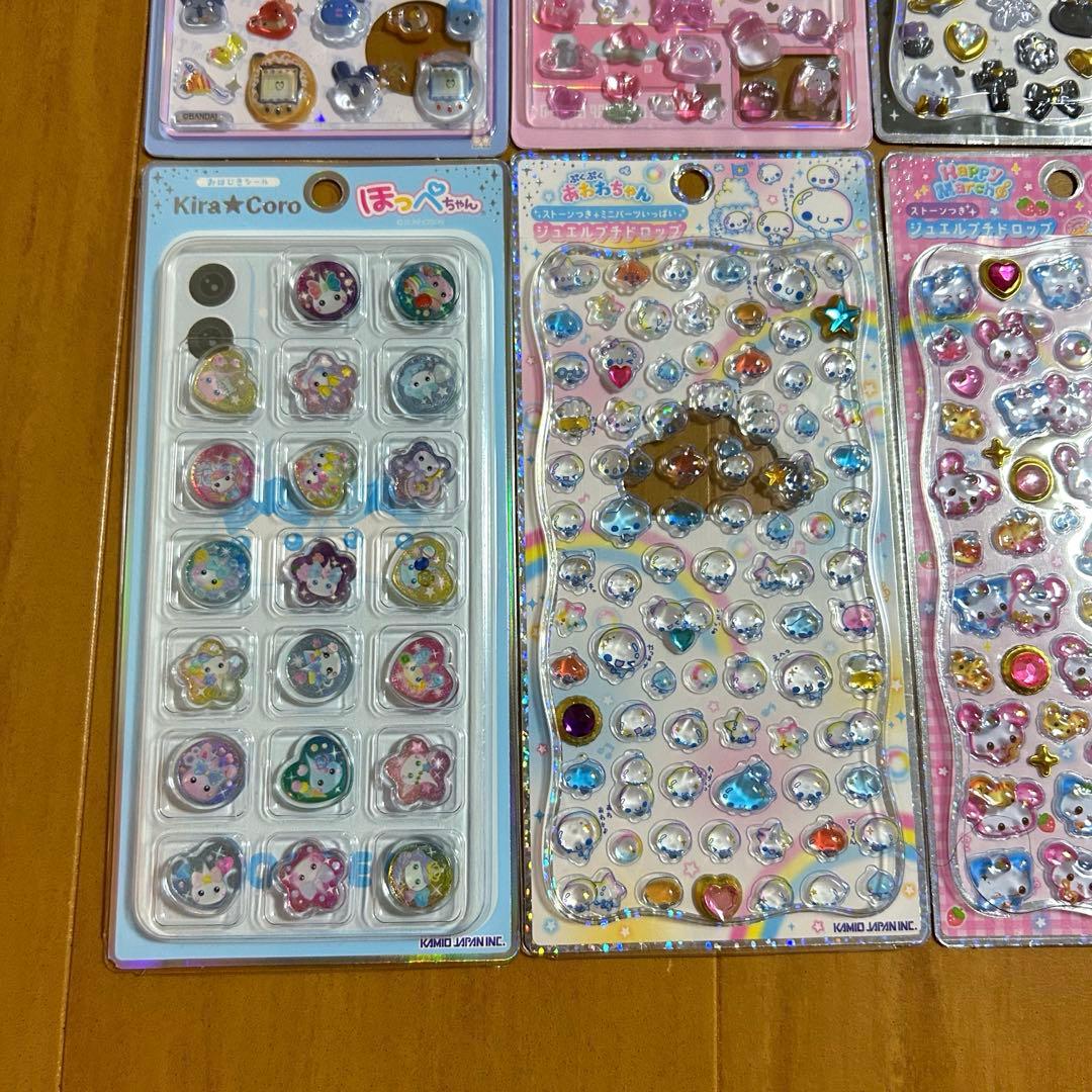 ボンボンドロップシール ジュエルプチドロップ　平成はっぴーフォン　おはじきシール