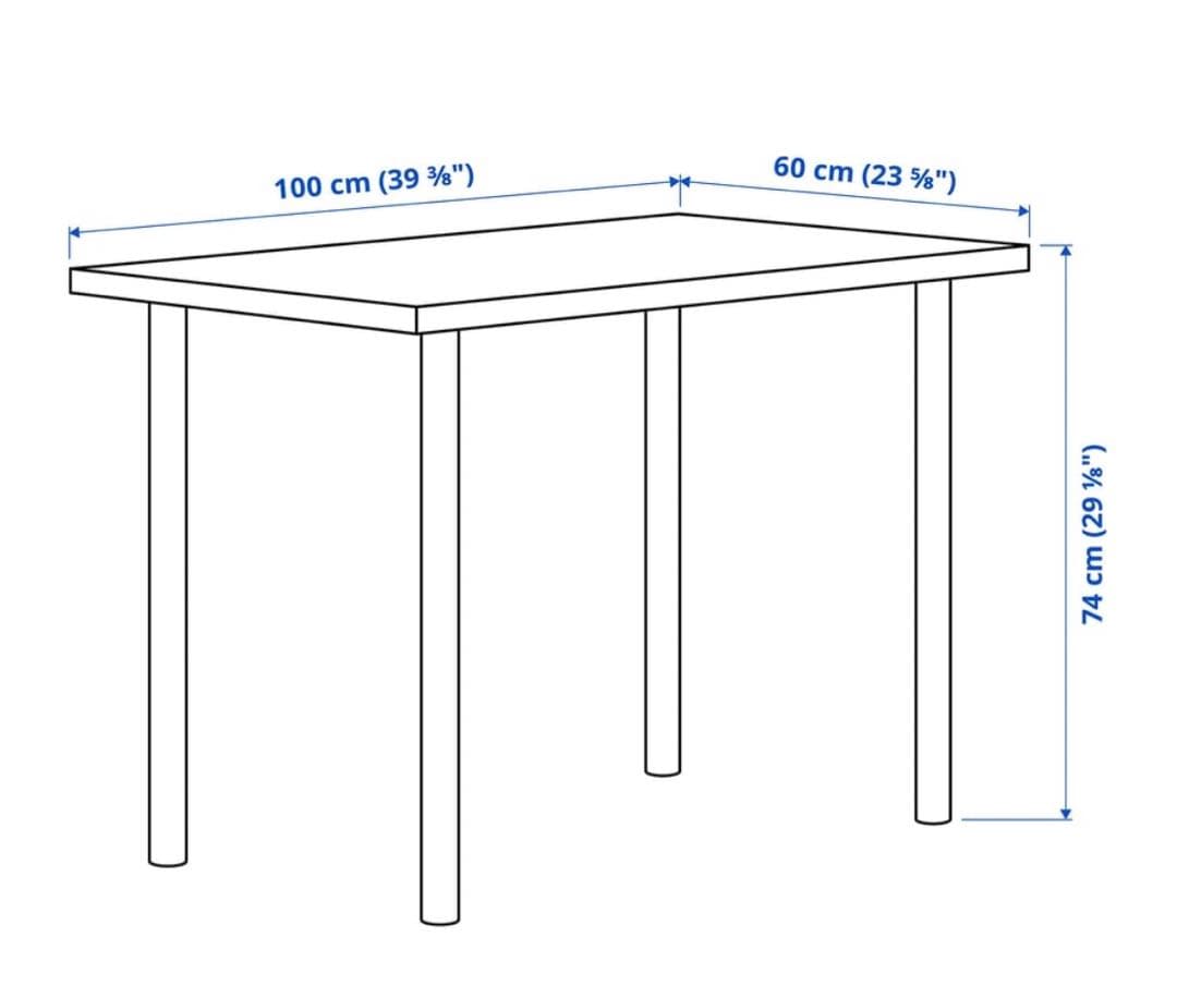 IKEA ホワイト パソコンデスク 100cm x 60cm
