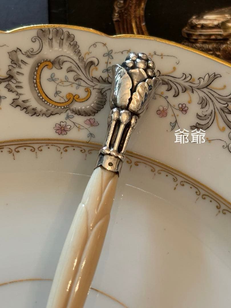  ／純銀 スターリングシルバー＋異素材／レードル「特注」