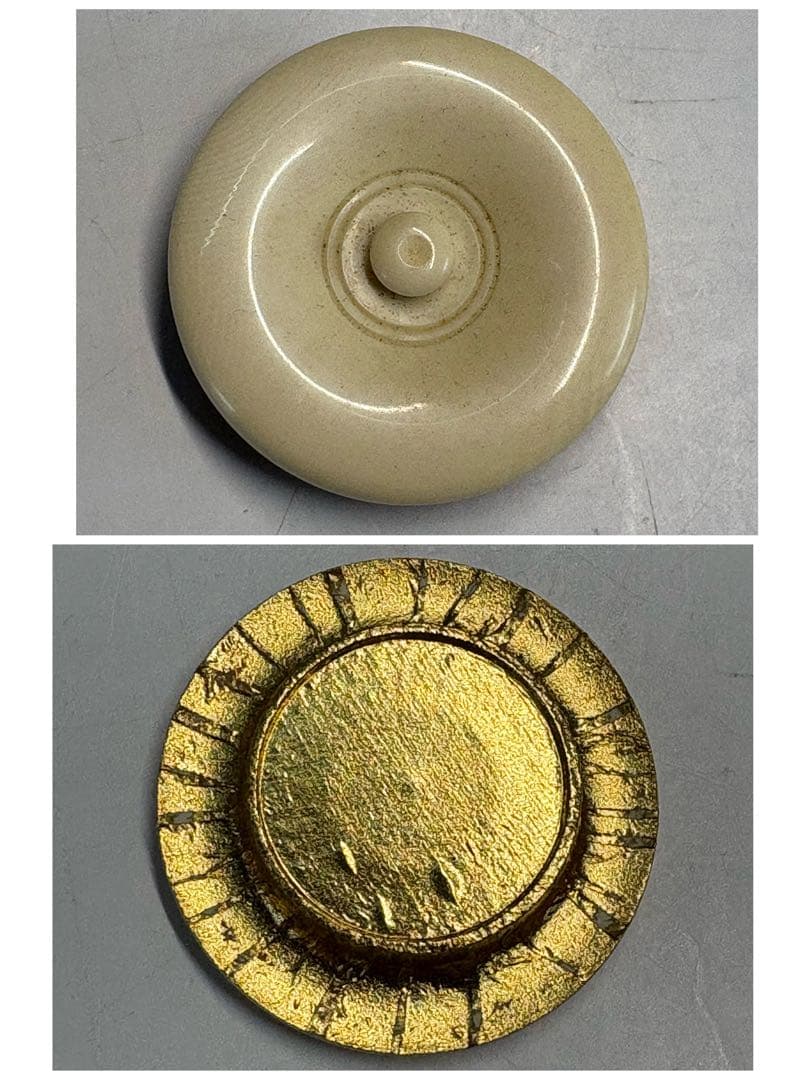 【中古品】茶道具　中村龍和造　萩茶入（共箱）