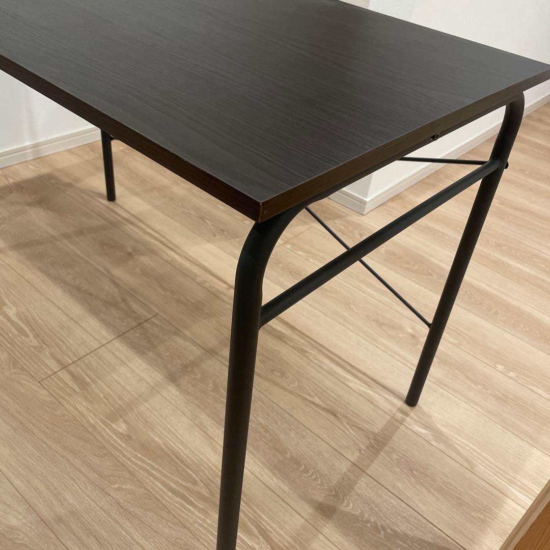 シンプルなダークブラウン　パソコンデスク