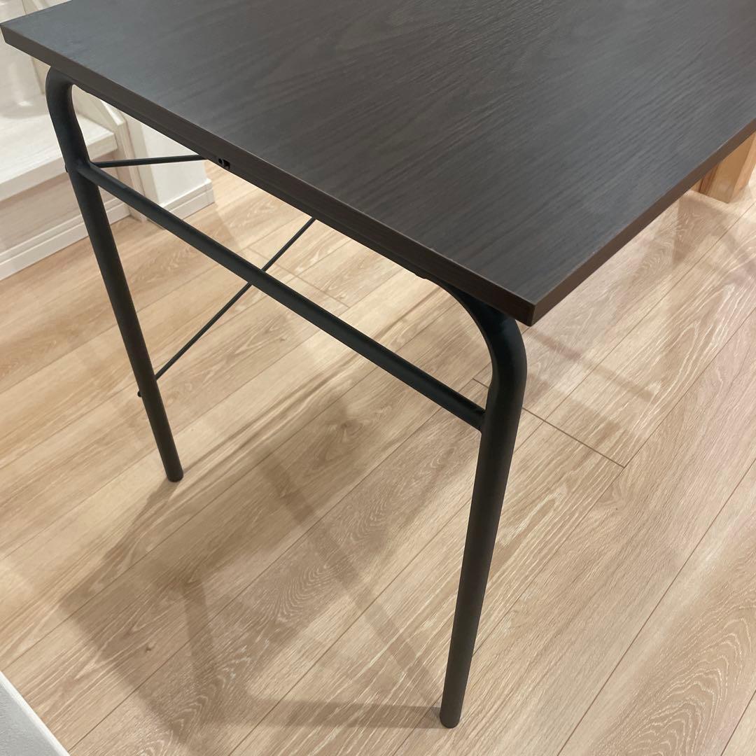 シンプルなダークブラウン　パソコンデスク