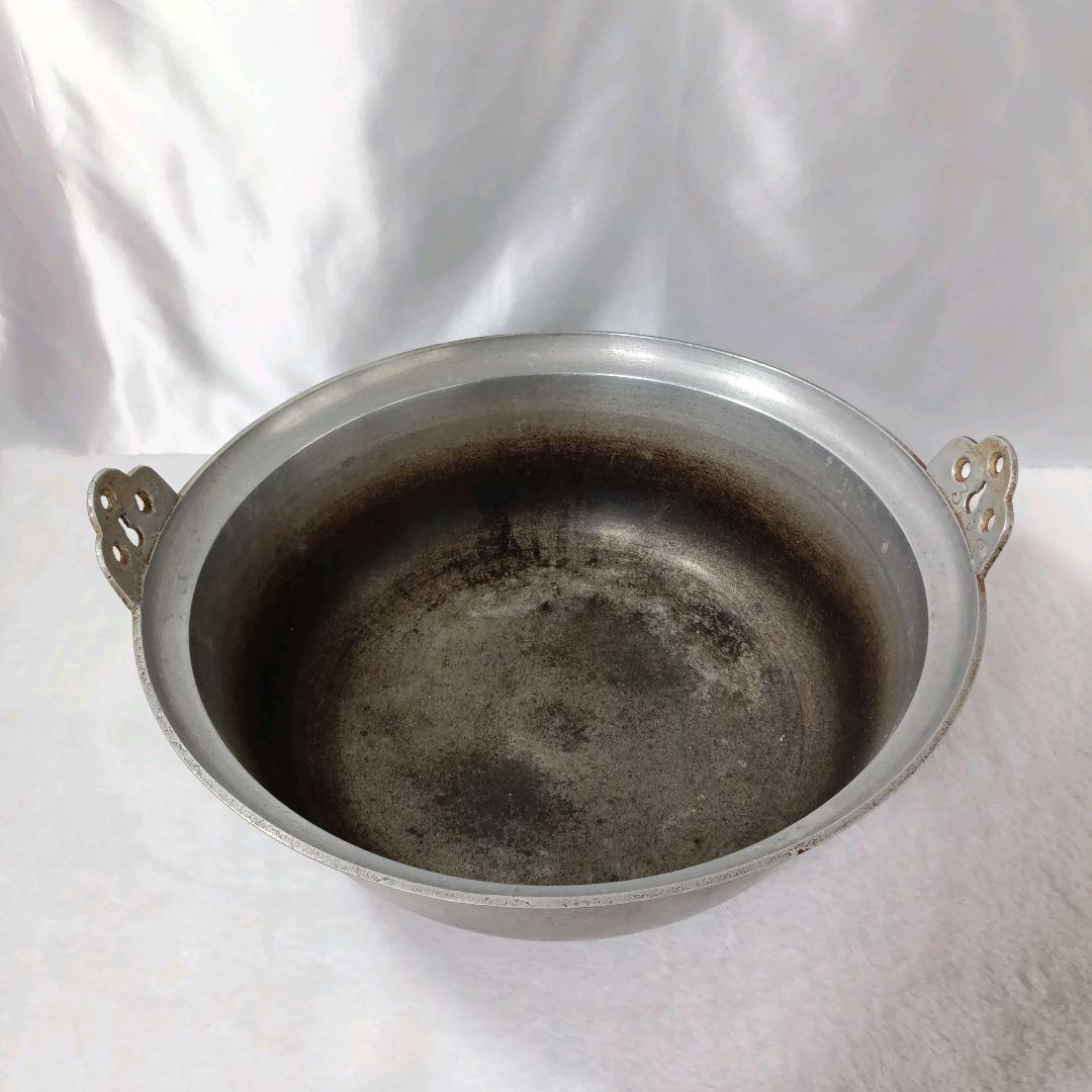 【蔵出し】アルミ鍋 両手鍋 円付鍋 業務用 40cm H16cm 厨房機器