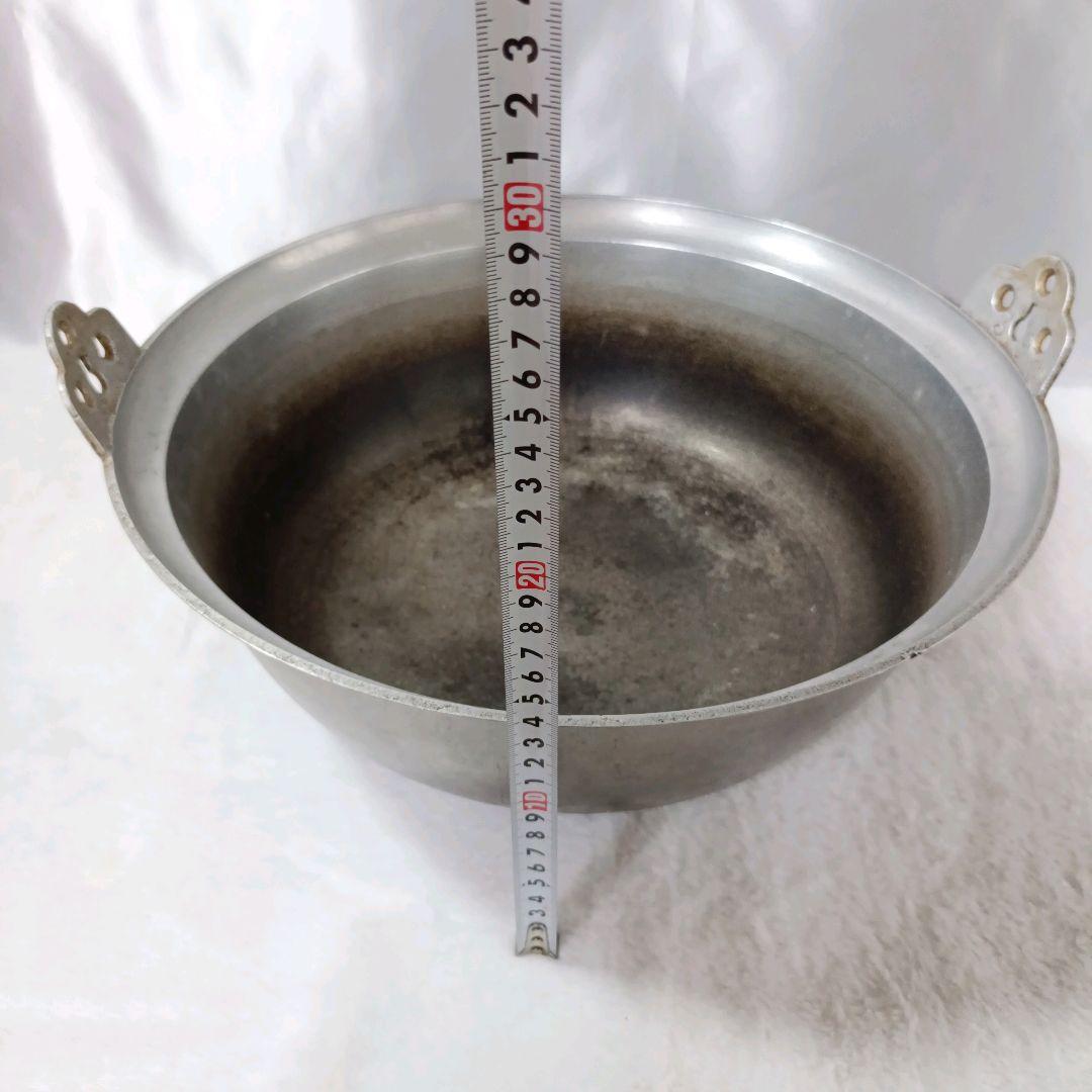 【蔵出し】アルミ鍋 両手鍋 円付鍋 業務用 40cm H16cm 厨房機器