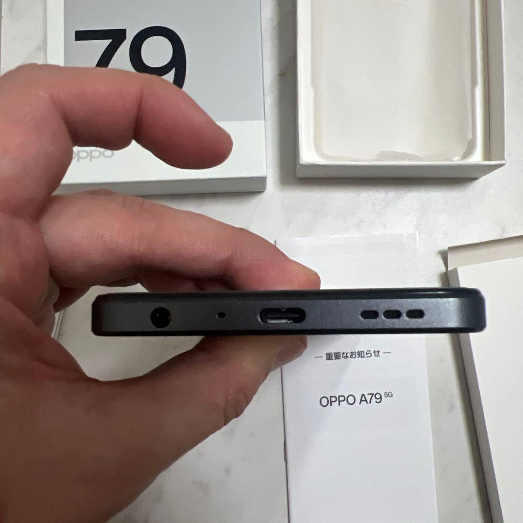 美品　箱付き　OPPO A79 5G ブラック 本体