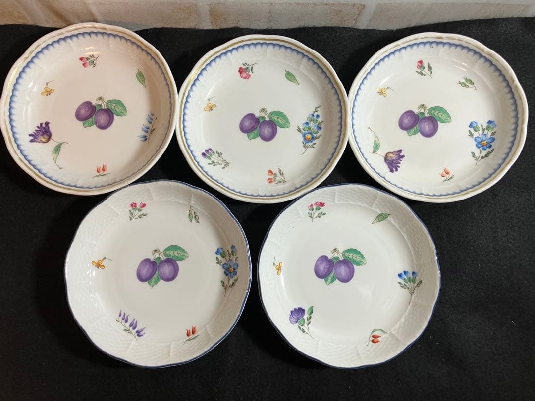 Richard Ginori（リチャードジノリ） 小皿2種5枚セット 約14cm