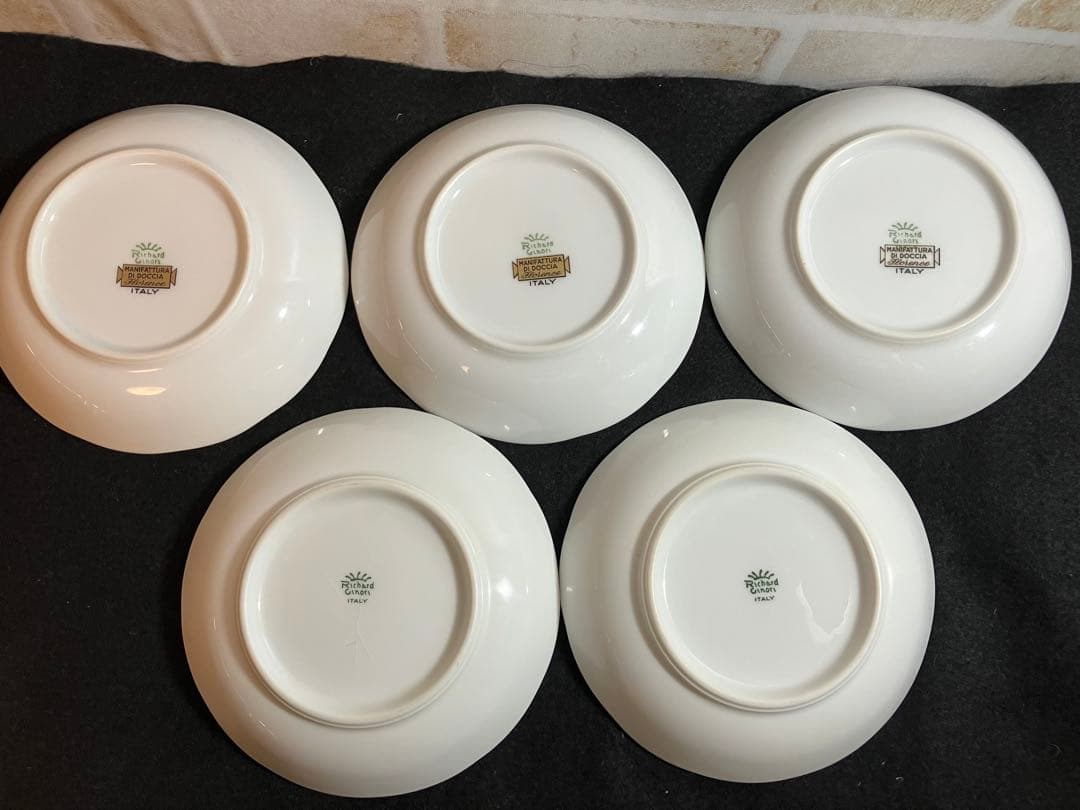 Richard Ginori（リチャードジノリ） 小皿2種5枚セット 約14cm
