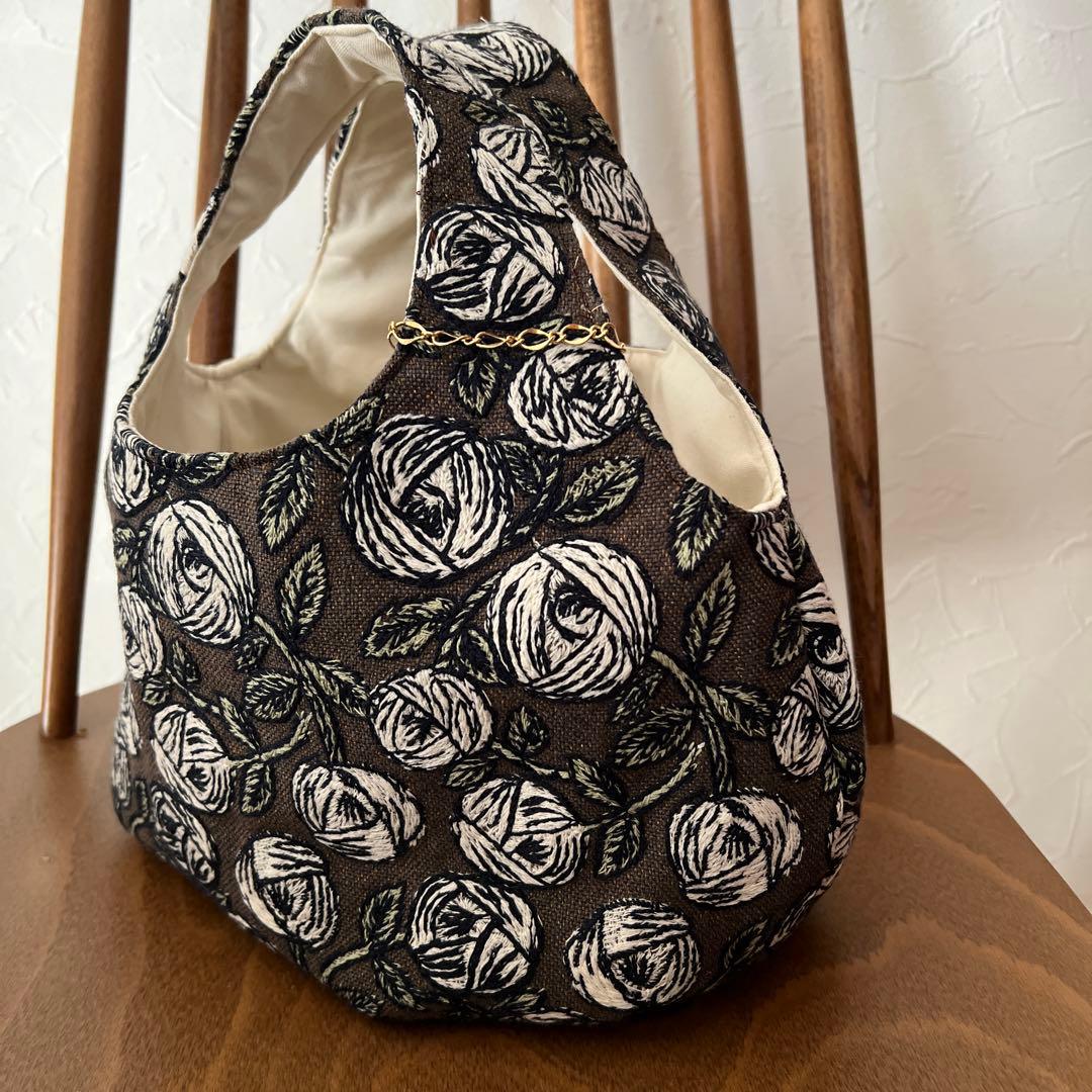 ♡handmade♡ ミナペルホネン　　　まぁるく持てるバッグ