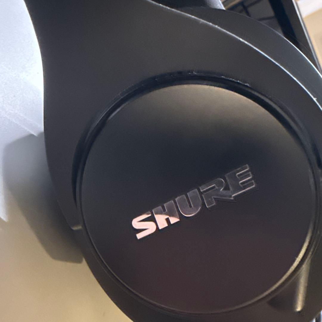 SHURE 有線ヘッドホン オーバーイヤー 黒