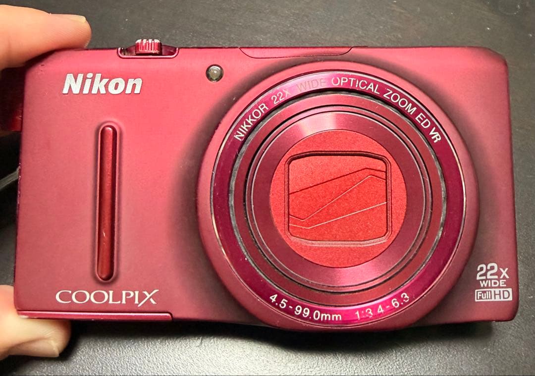 【中古】Nikon デジタルカメラ　S9500 coolpix レッド