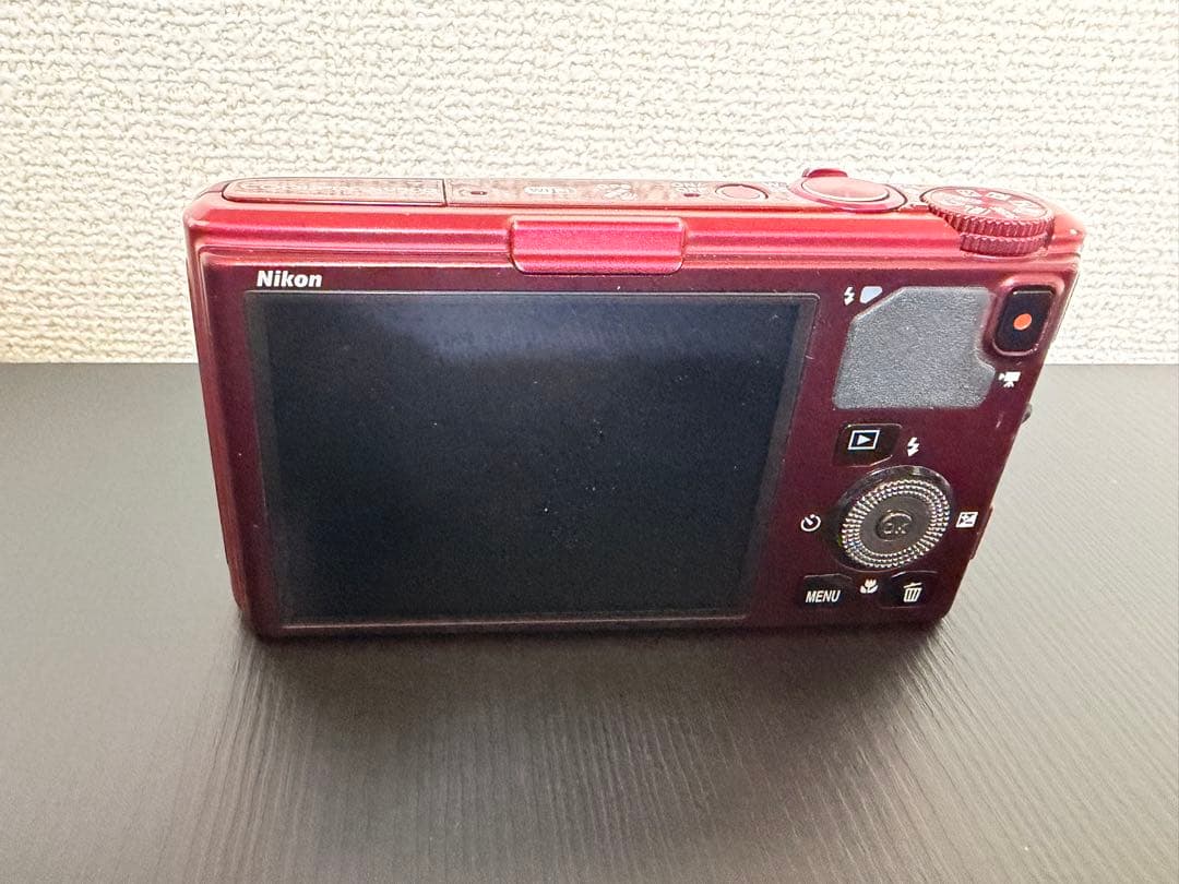 【中古】Nikon デジタルカメラ　S9500 coolpix レッド