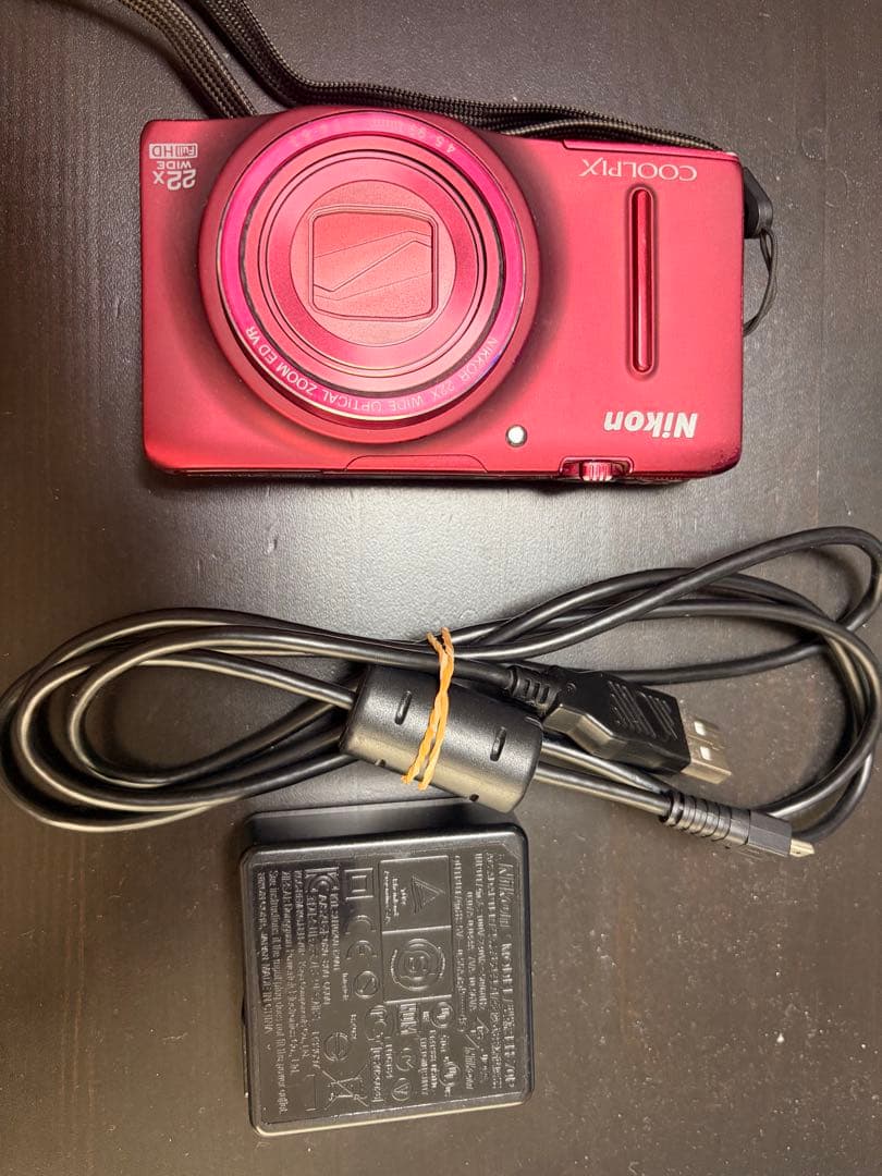 【中古】Nikon デジタルカメラ　S9500 coolpix レッド