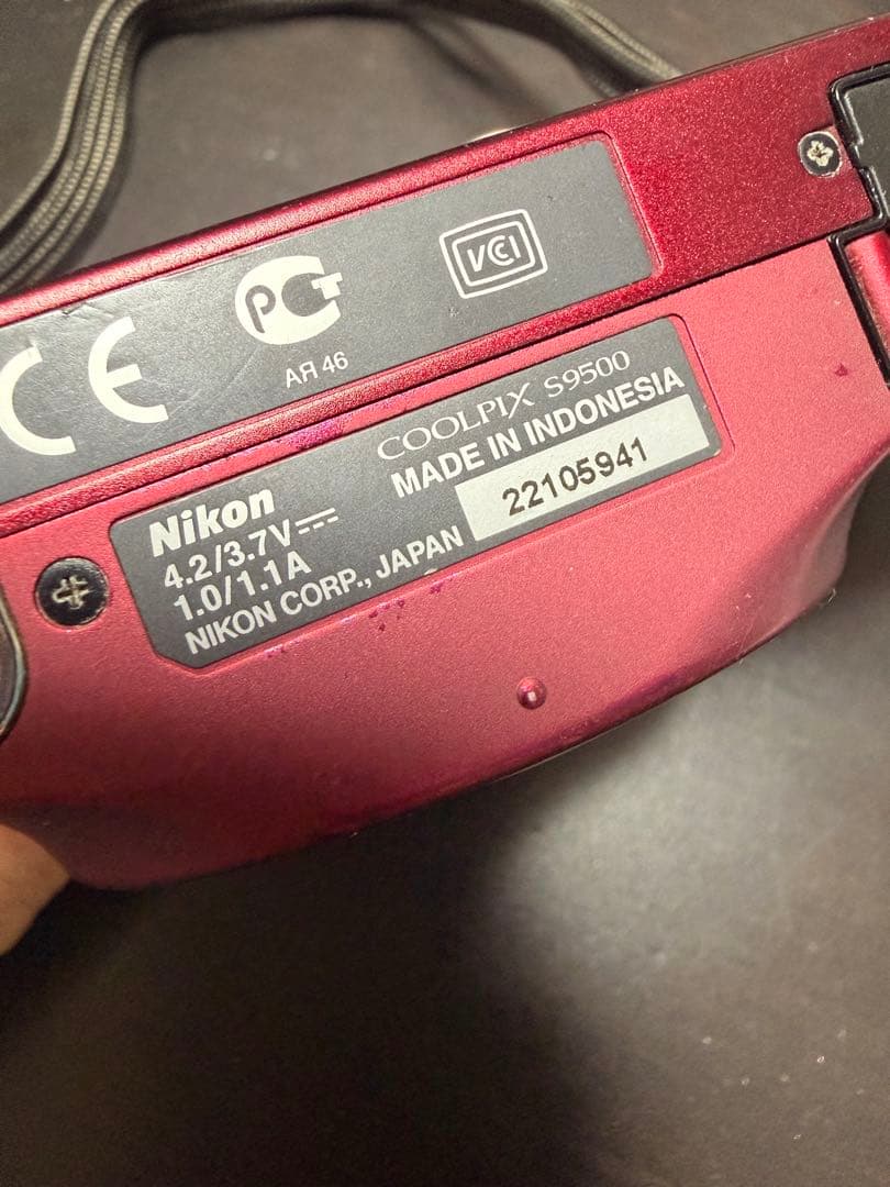 【中古】Nikon デジタルカメラ　S9500 coolpix レッド