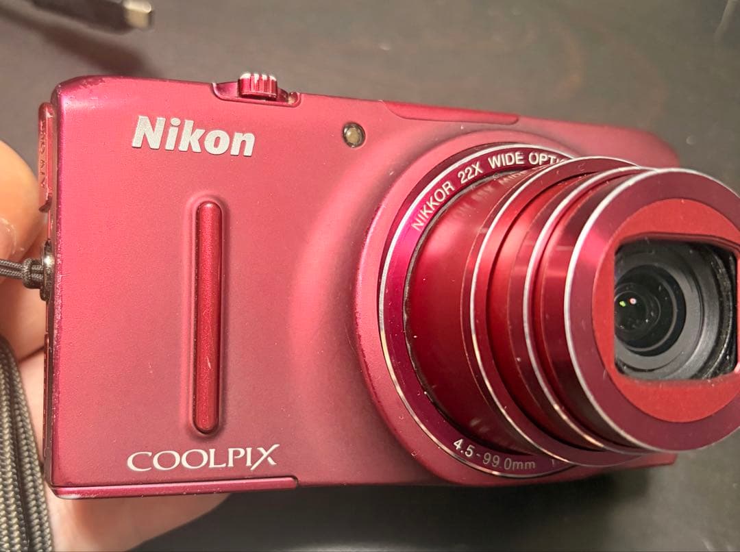 【中古】Nikon デジタルカメラ　S9500 coolpix レッド