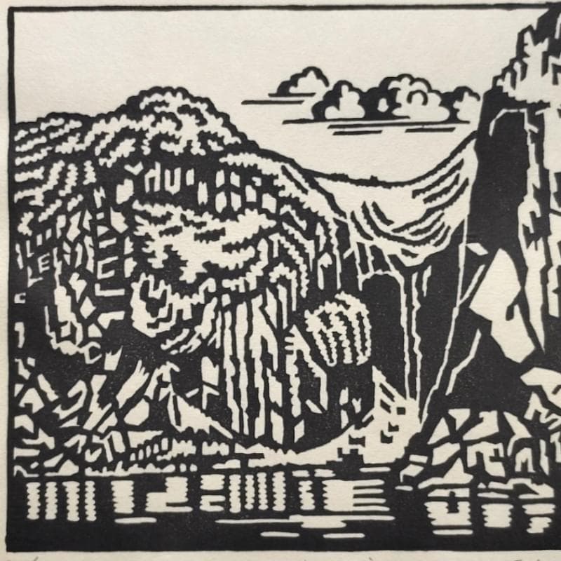 ☆浅野武彦☆「知床」 木版画 　E.D20/150　未使用！