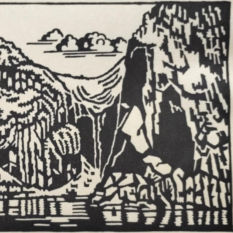 ☆浅野武彦☆「知床」 木版画 　E.D20/150　未使用！