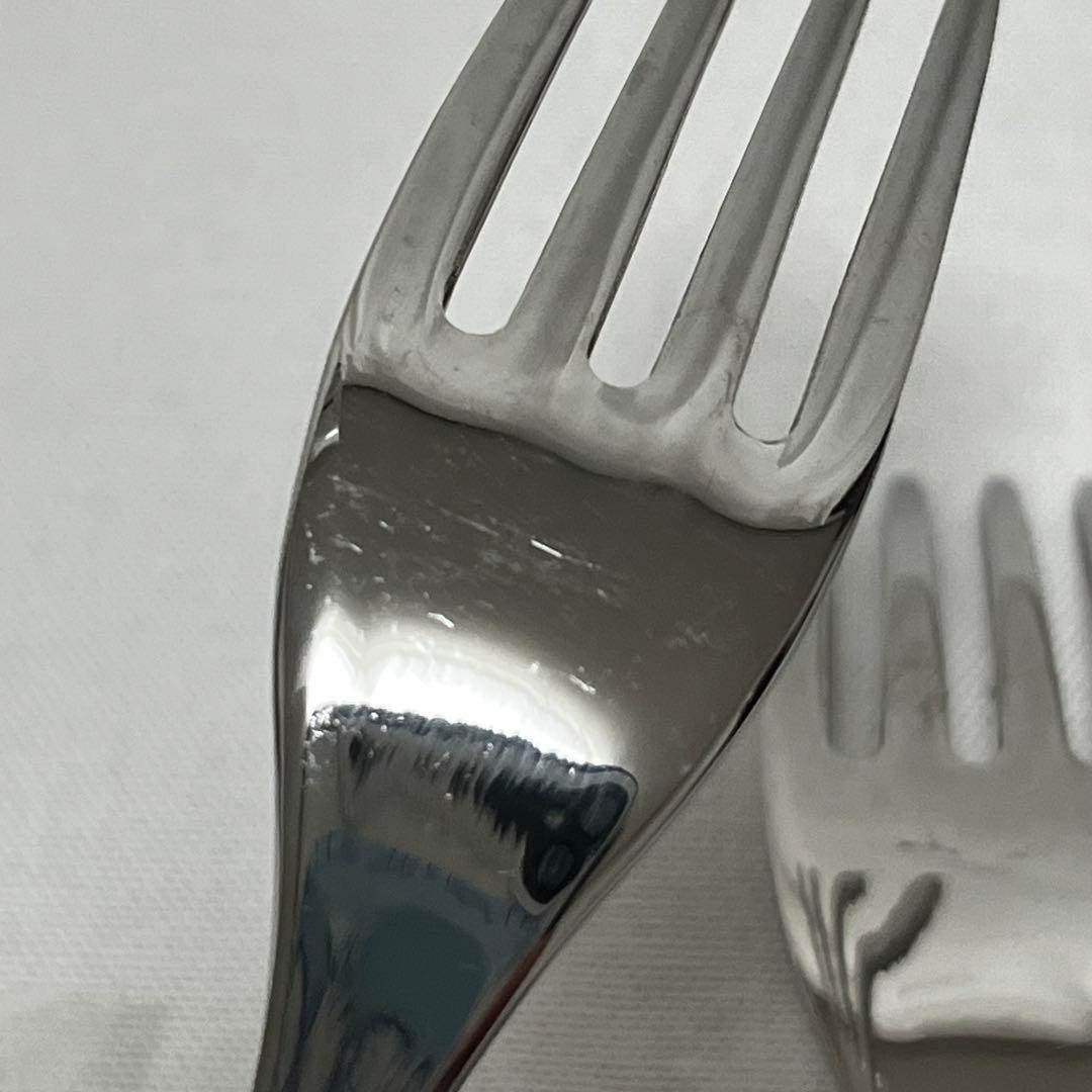 エメ ナポレオン 18-10 イタリア製 カトラリー クリア フォーク ケーキ