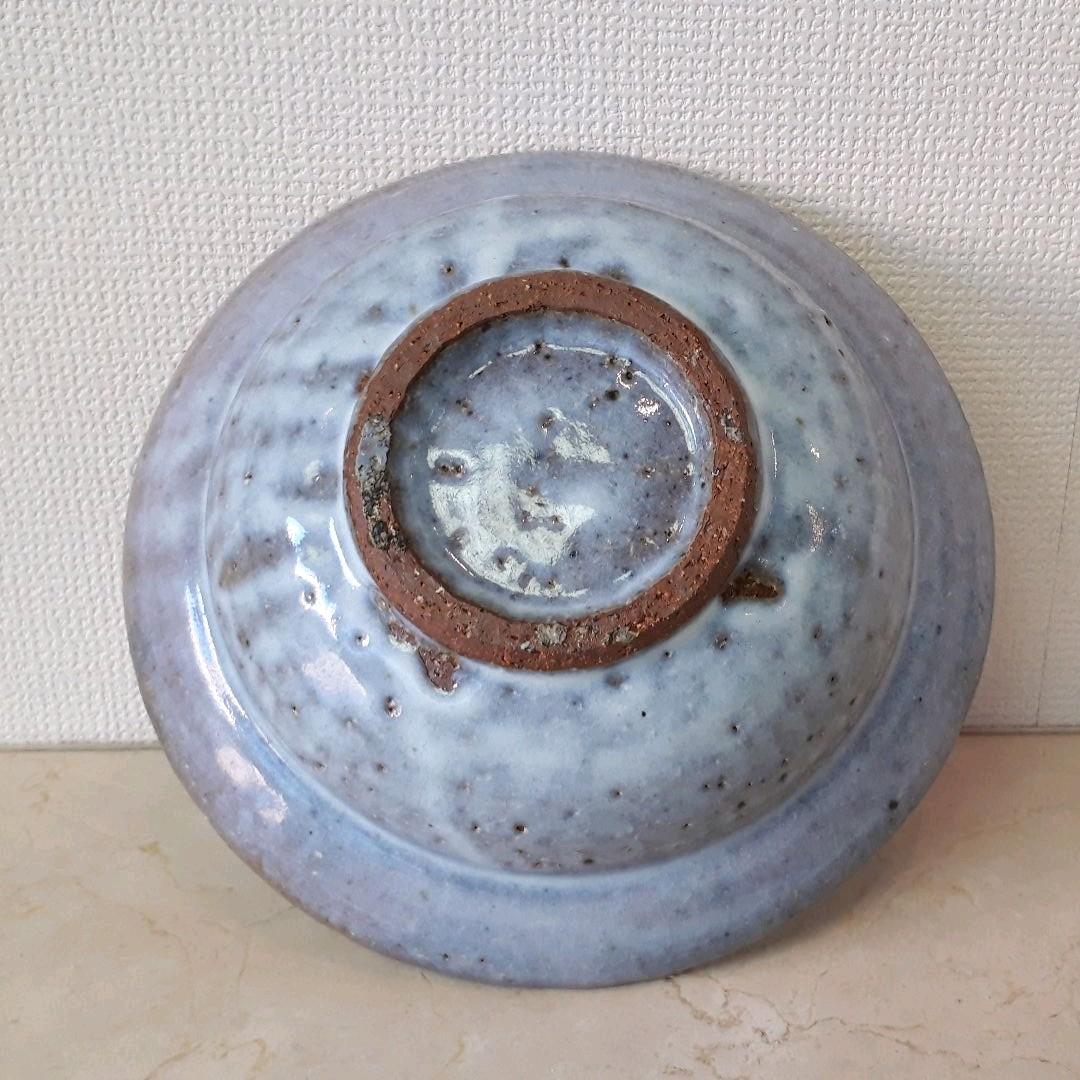 大久保窯　村上世一作　深絵皿