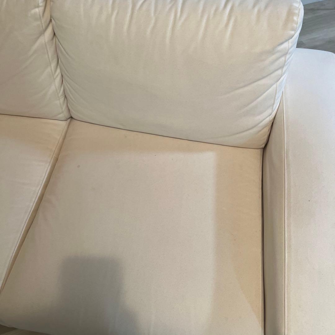 MUJI 無印良品 ソファ 2シーター 生成 ホワイト 白