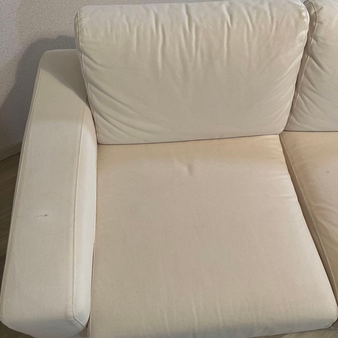 MUJI 無印良品 ソファ 2シーター 生成 ホワイト 白