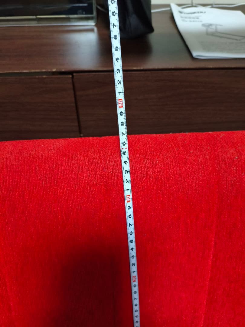 赤セミオーダー　2人掛けソファ(ファブリック)　座面幅　約120cm　オマケつき