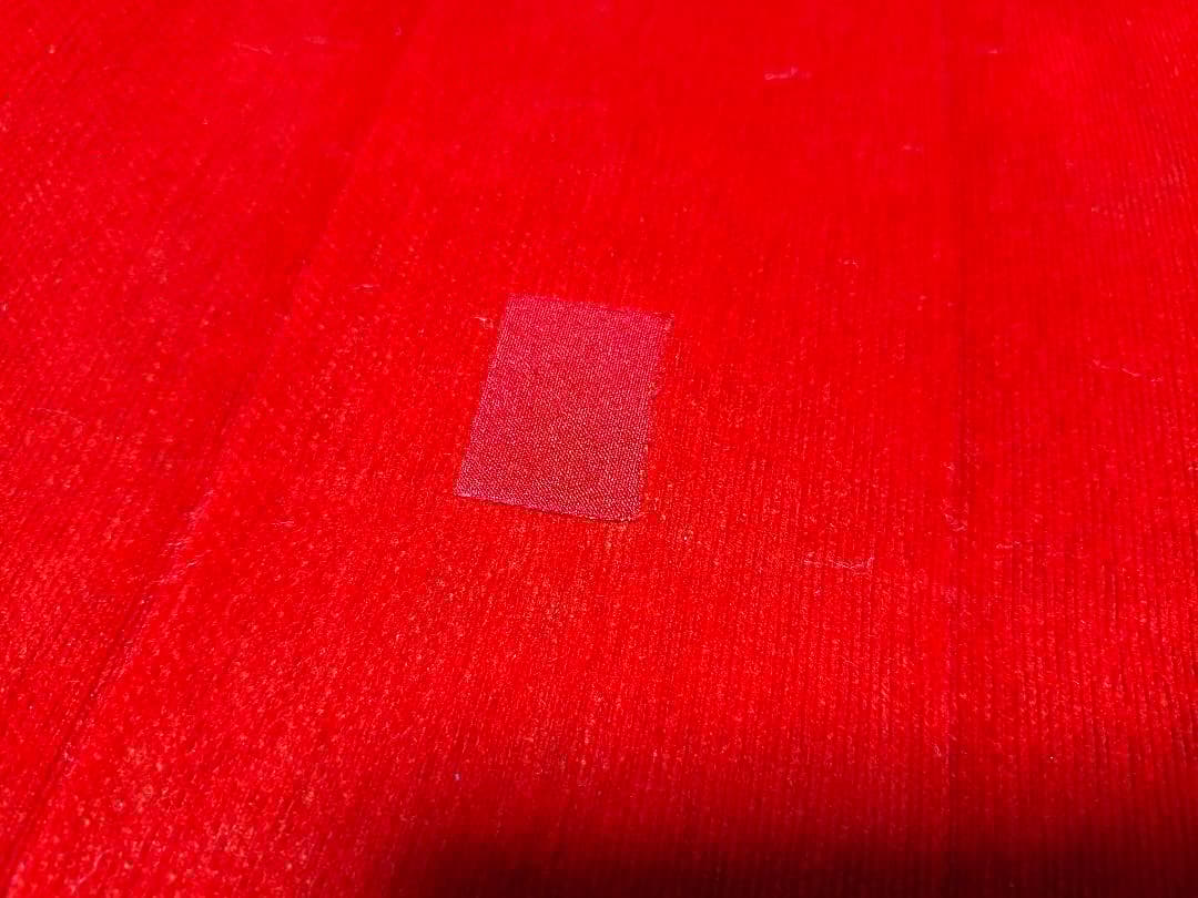 赤セミオーダー　2人掛けソファ(ファブリック)　座面幅　約120cm　オマケつき