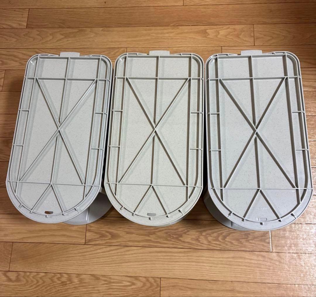 ★タッパーウェア❗️ ディリーストッカー&引き出しスリット2個の３段セット❗️