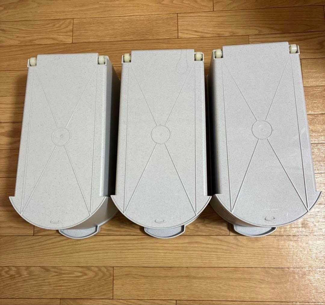 ★タッパーウェア❗️ ディリーストッカー&引き出しスリット2個の３段セット❗️