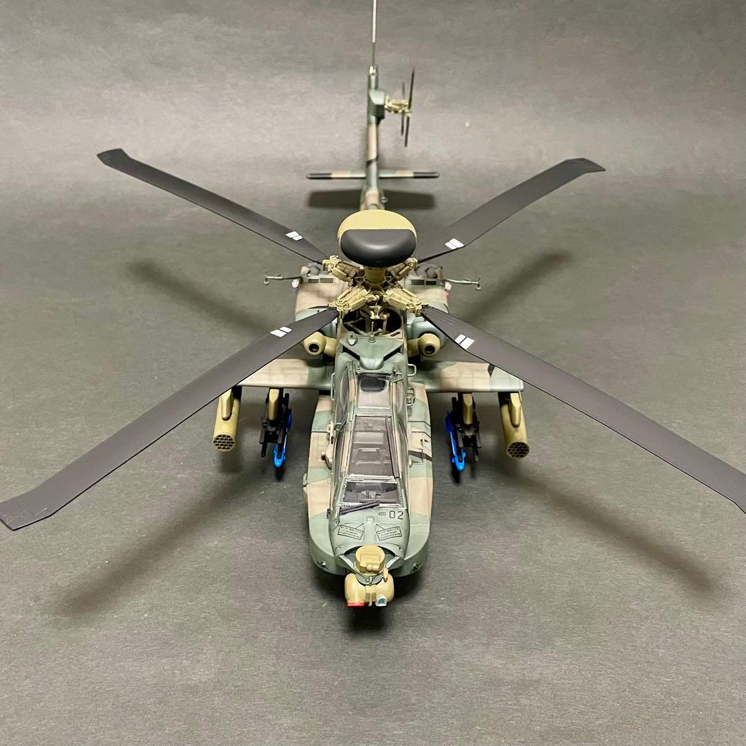 【完成品】 ハセガワ 1/48 AH-64D アパッチロングボウ 陸上自衛隊