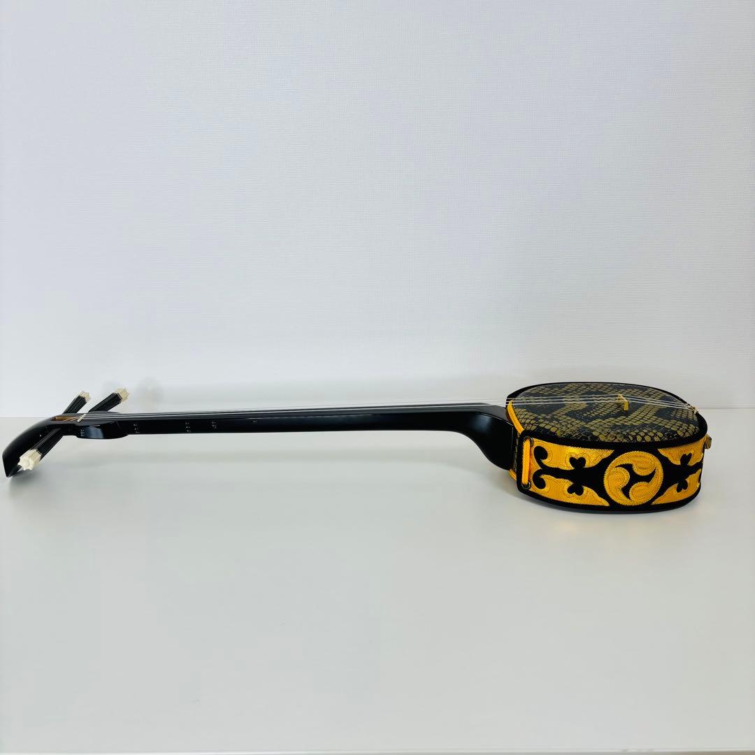 沖縄三線 人工蛇皮 沖縄 民謡 和楽器 三線 送料込み