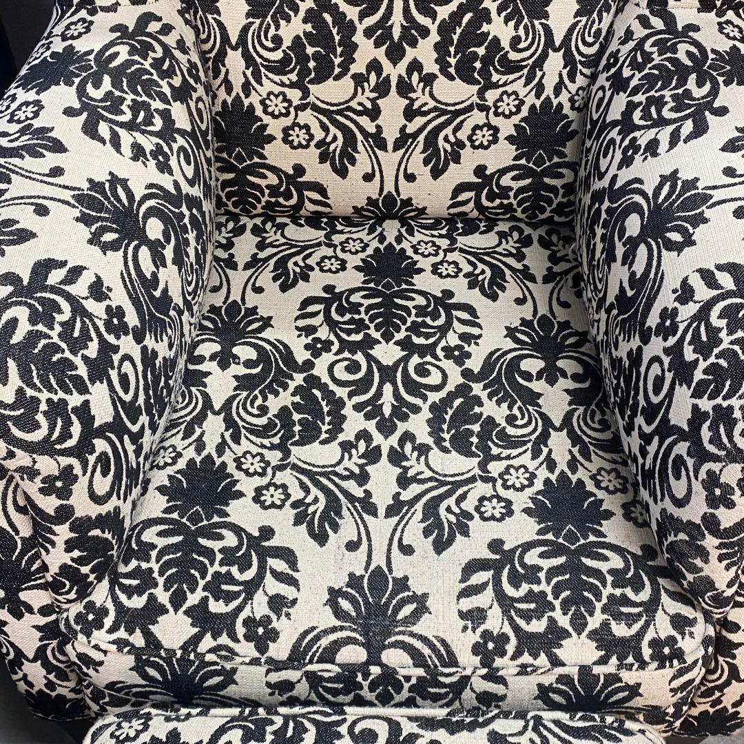 IDC大塚家具 ドミシール 1人掛けソファ オットマン ドイツ 定価25万