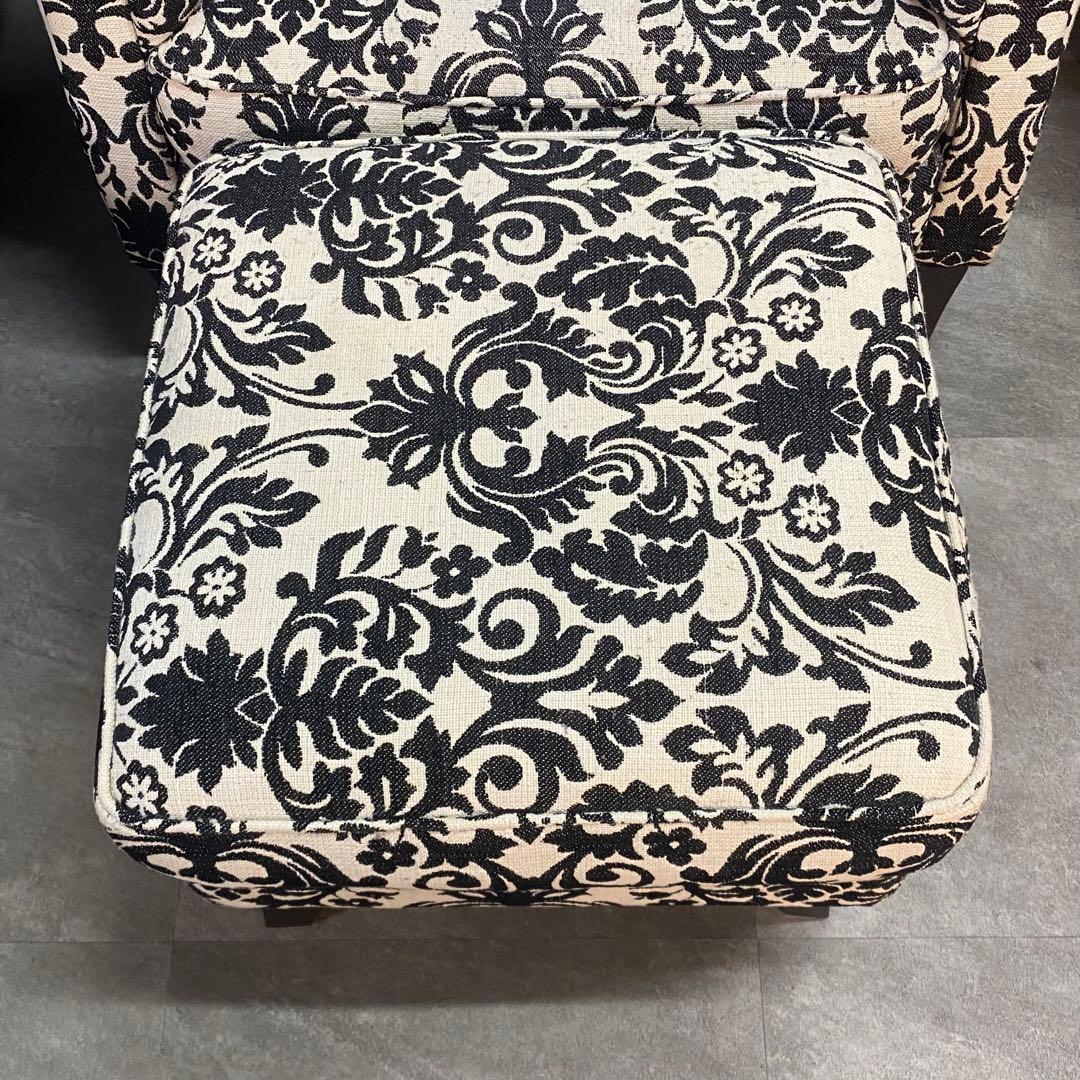 IDC大塚家具 ドミシール 1人掛けソファ オットマン ドイツ 定価25万