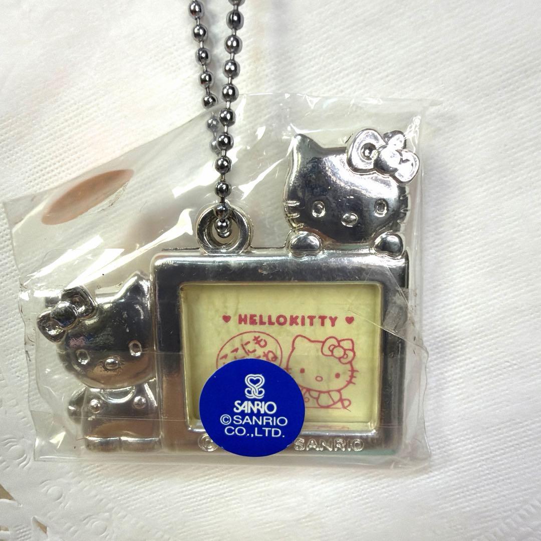 【希少・当時物】1997年 ハローキティ＆ミミィ フォトフレーム キーホルダー