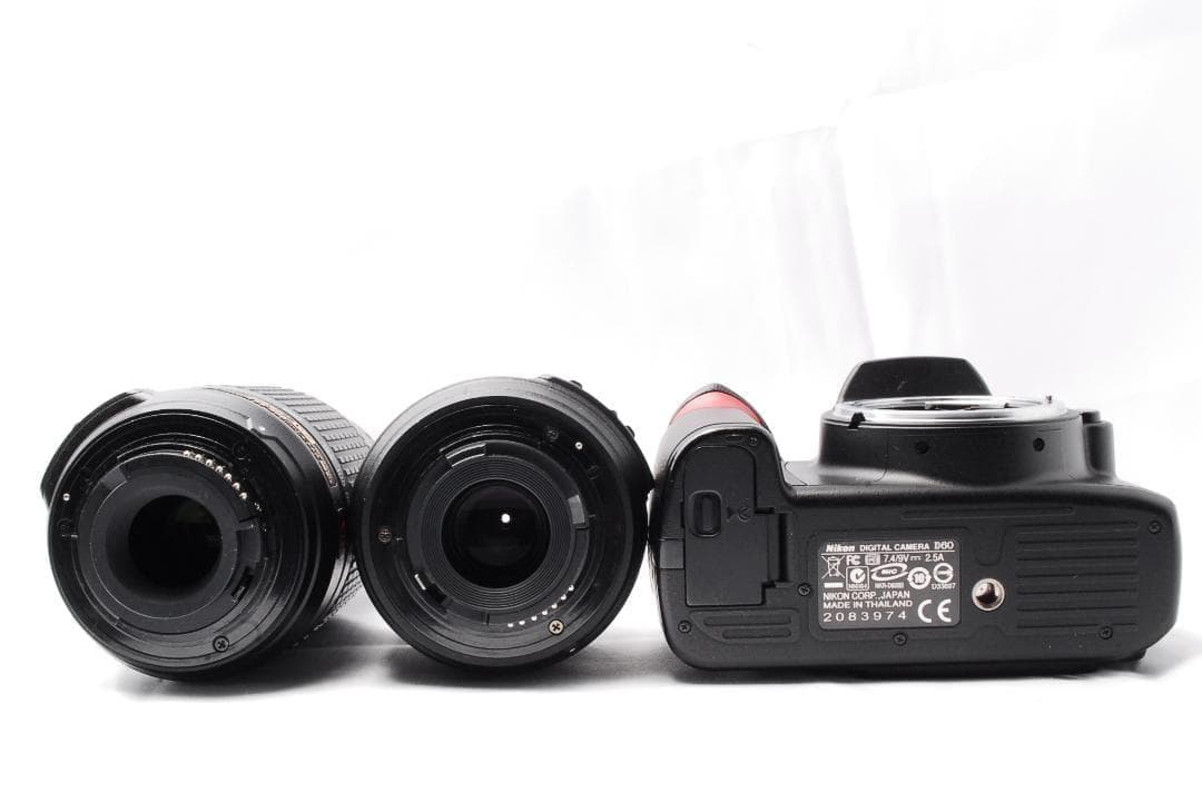 初心者おすすめ❤️Nikon D60✨一眼レフカメラ✨手ぶれ補正付Wレンズ