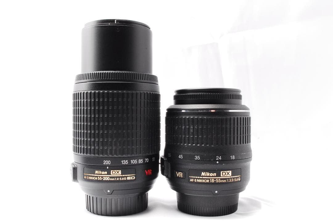 初心者おすすめ❤️Nikon D60✨一眼レフカメラ✨手ぶれ補正付Wレンズ