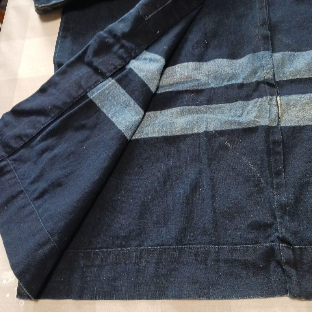 古布　藍染　消防半纏　堀之内警防團　　第三分團警防員　新道島