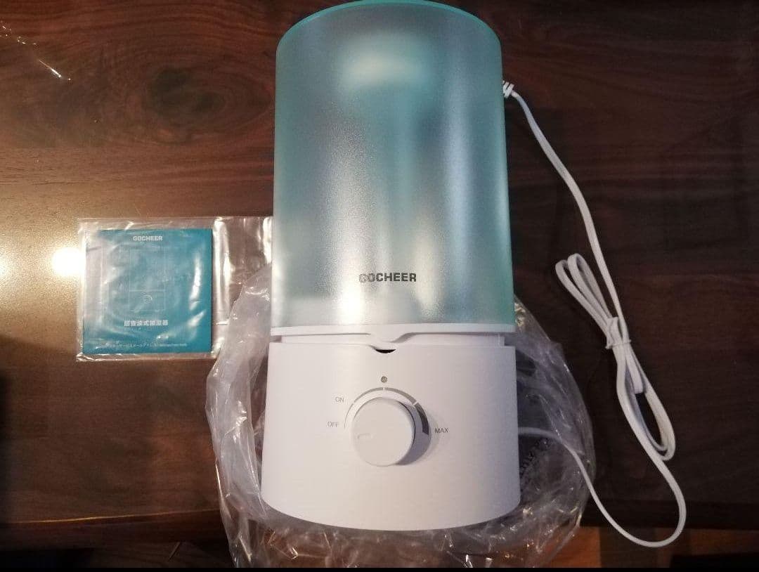 超音波式でミストで乾燥を防ぎ、風邪予防❗超音波式加湿器❗アロマオイル使用可能❗