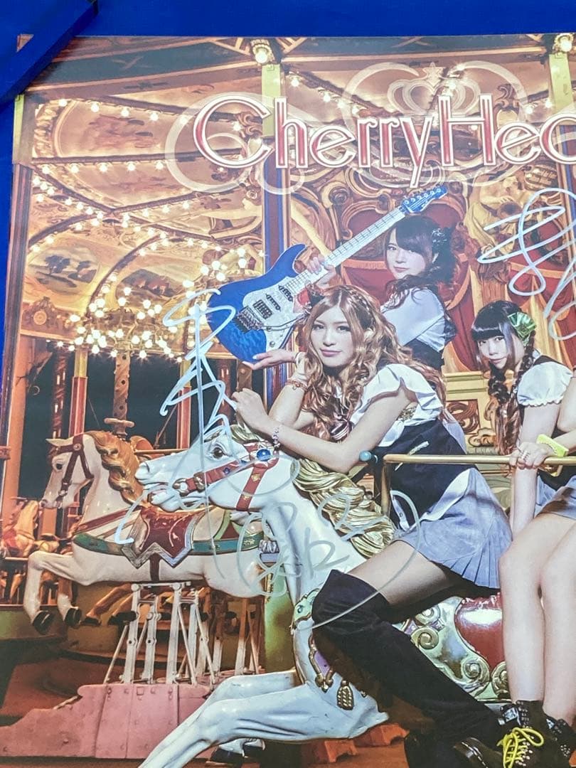 CherryHearts サイン入り 販促ポスター B2 1stアルバム 希少