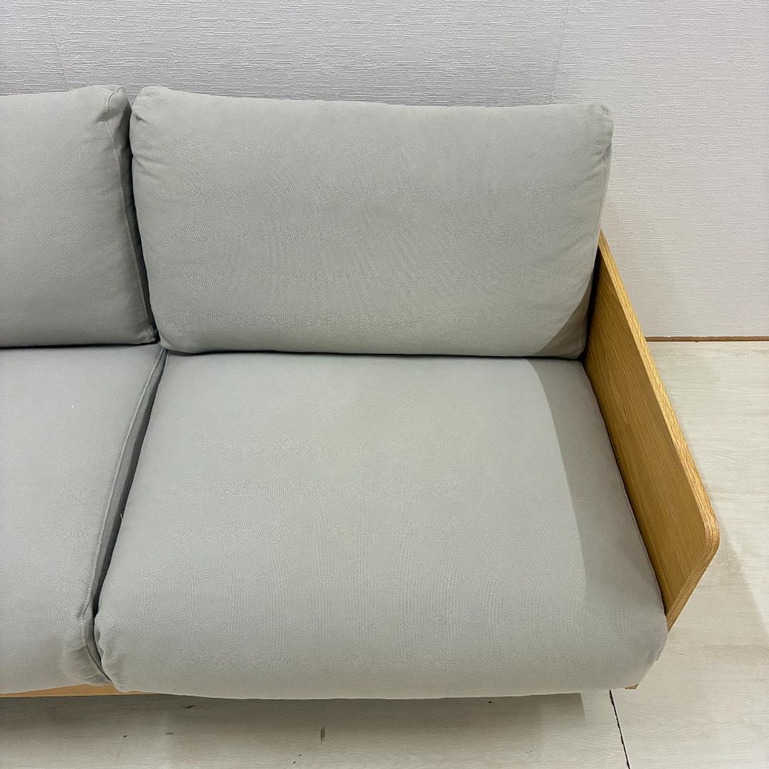 【無印良品】オーク材　2人掛けソファ　ラブソファ　2P　2シーター