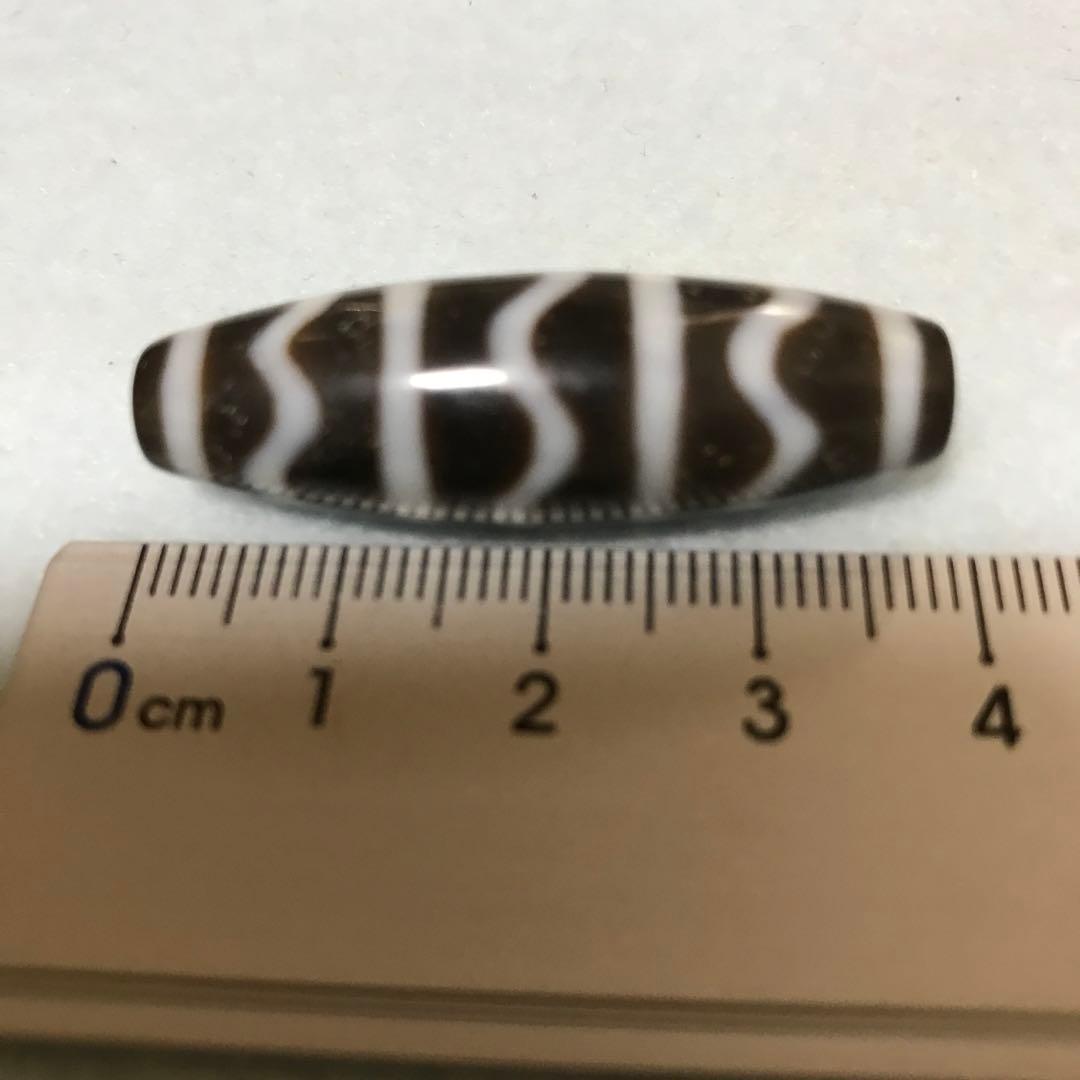 超激レア!!　20年前の三水紋天珠　黒朱砂 のぶ