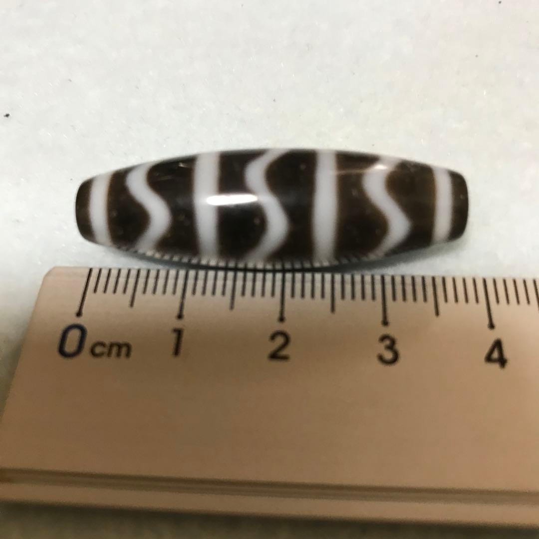 超激レア!!　20年前の三水紋天珠　黒朱砂 のぶ