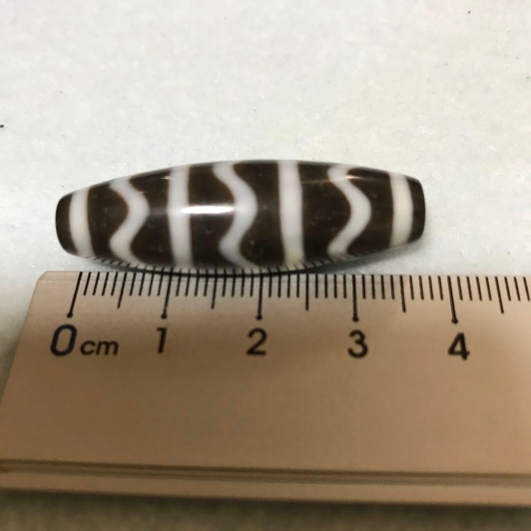 超激レア!!　20年前の三水紋天珠　黒朱砂 のぶ