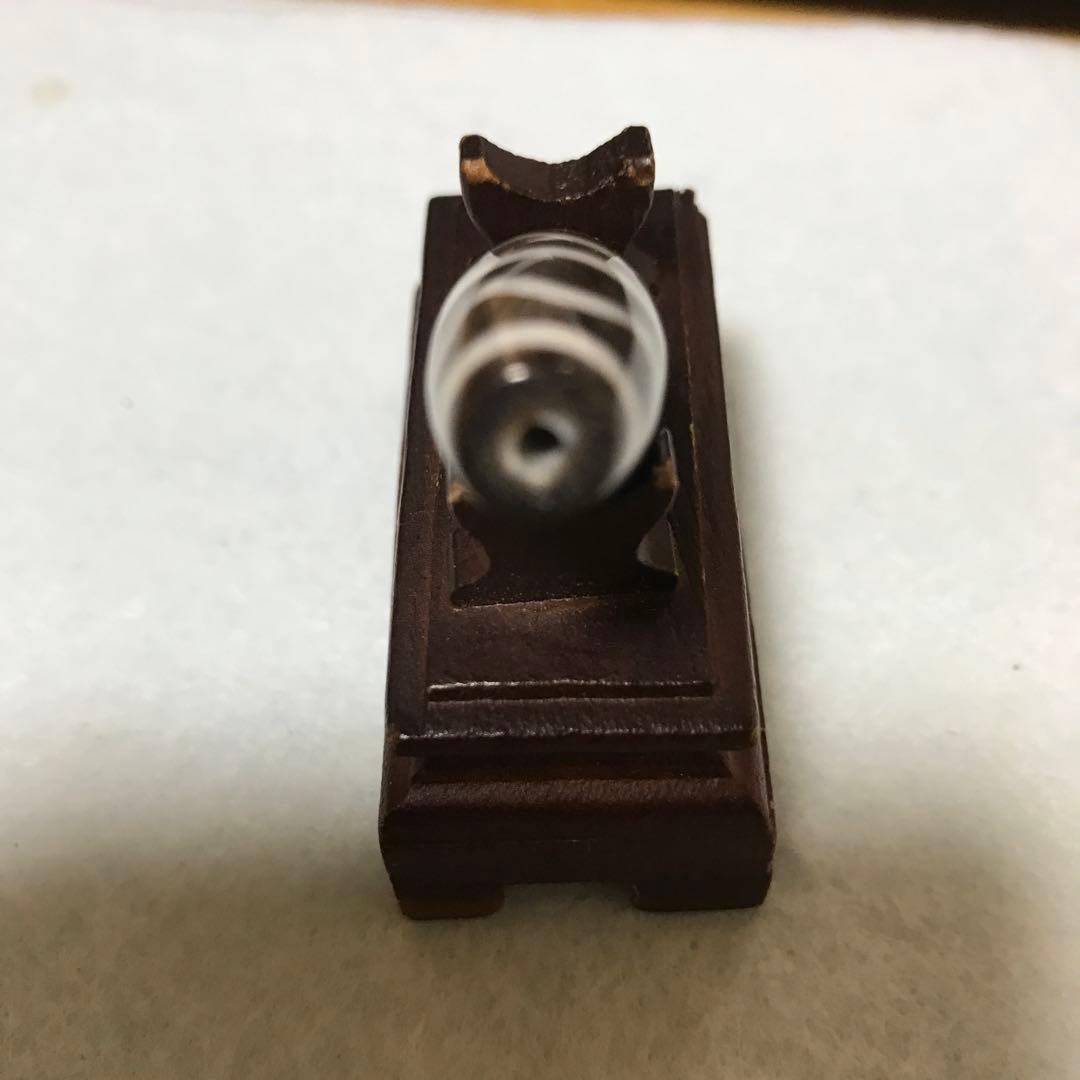 超激レア!!　20年前の三水紋天珠　黒朱砂 のぶ