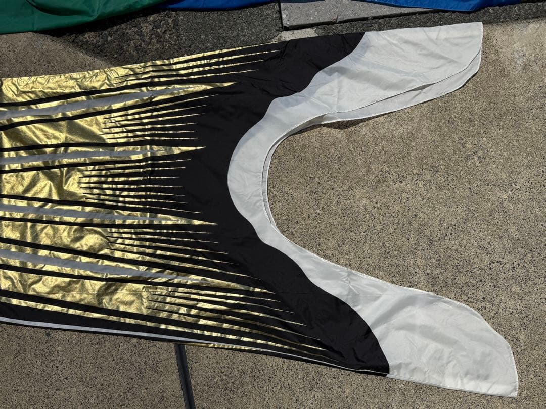 中古 鯉のぼり ⑤ 5m 黄金金太郎 こいのぼり 3色+吹流し こどもの日 節句