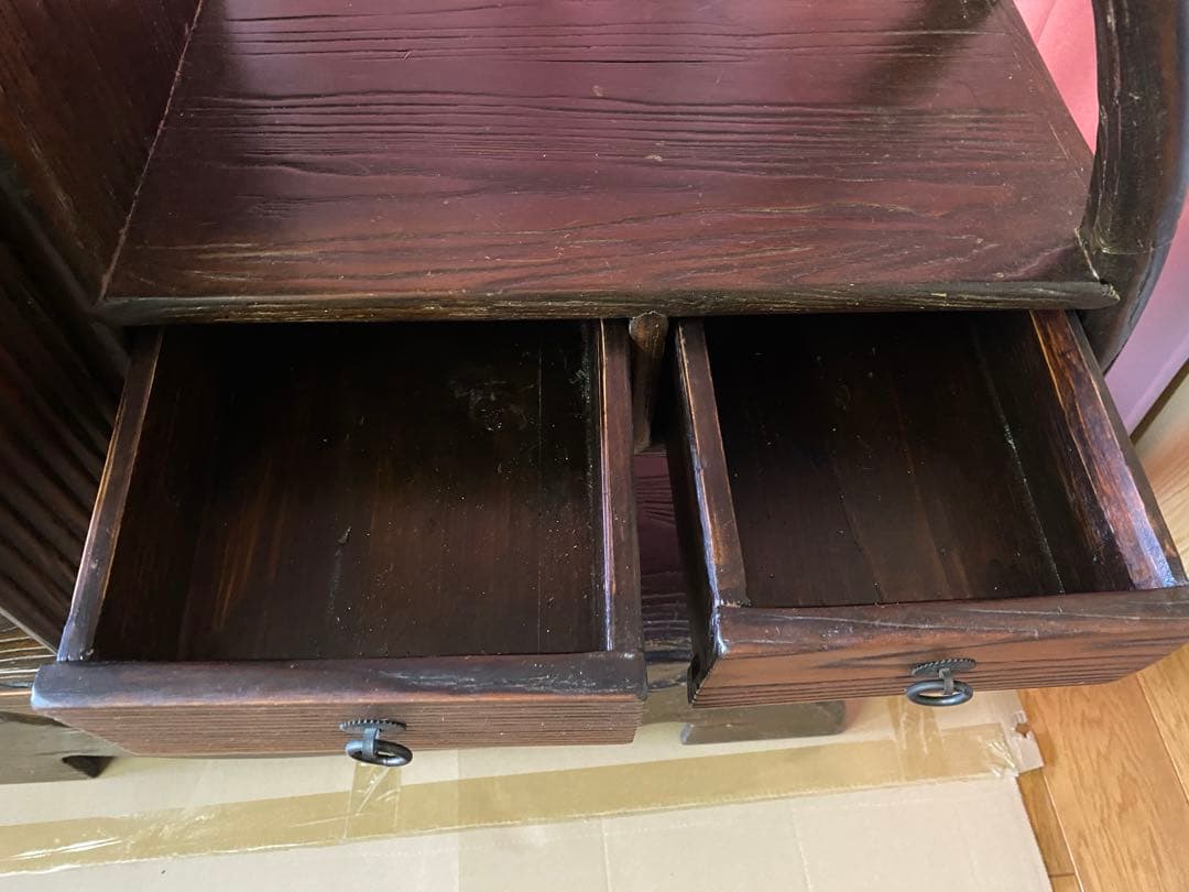 木製　円型　飾り棚