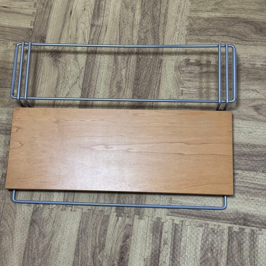 送料無料！無印良品 スチールユニットシェルフ キャスター付きパソコンデスク