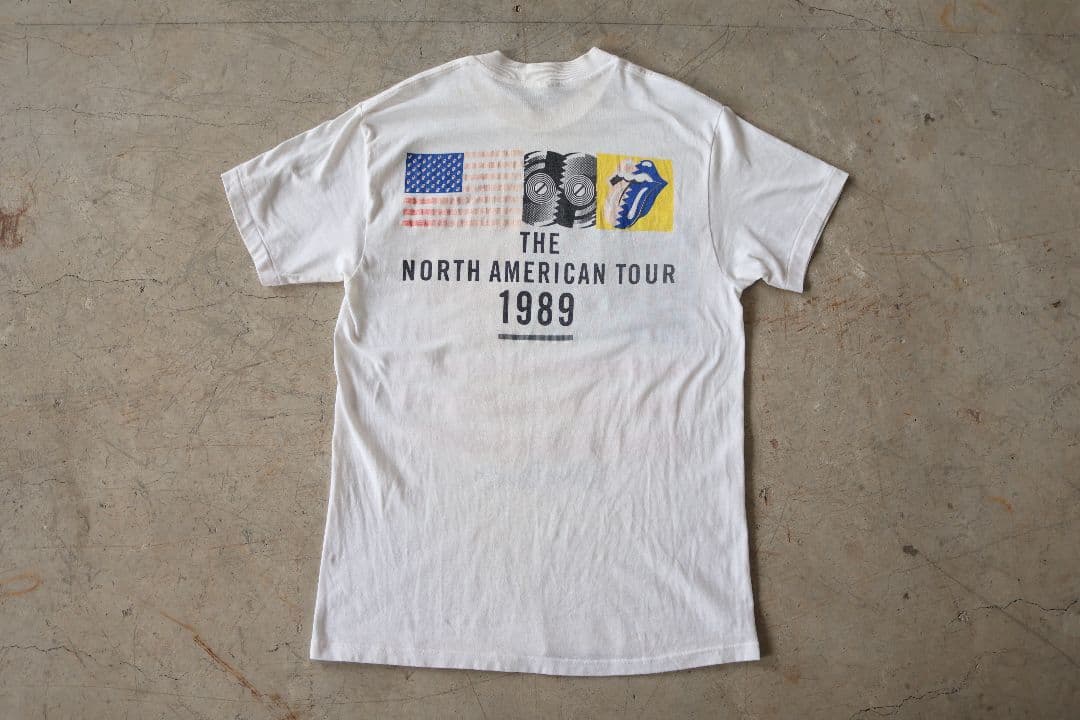 80'S vintage ROLLING STONES Tシャツ 白 Lサイズ