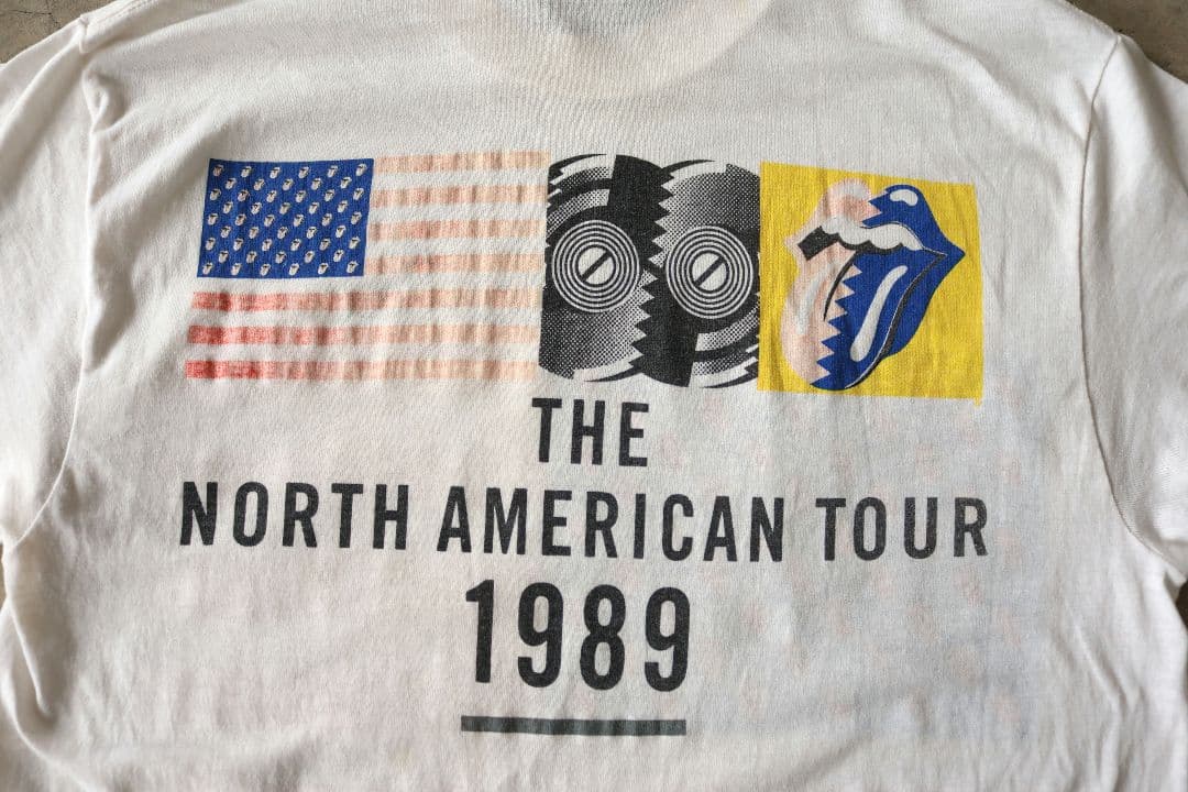 80'S vintage ROLLING STONES Tシャツ 白 Lサイズ