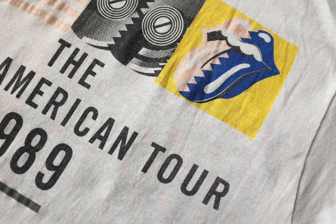 80'S vintage ROLLING STONES Tシャツ 白 Lサイズ